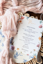 Load image into Gallery viewer, Wildflower Menu (Print)