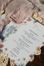 Load image into Gallery viewer, Wildflower Menu (Print)