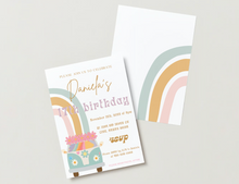 Load image into Gallery viewer, Boho Groovy Birthday Invitation