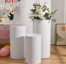 Load image into Gallery viewer, Cylinder Display Pedestal Cake/ Dessert Stand RENTAL