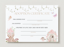 Load image into Gallery viewer, Fairy Adoption Certificate