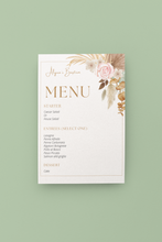 Load image into Gallery viewer, Floral Boho Menu