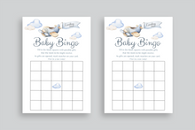 Load image into Gallery viewer, Landing Soon Baby Shower BINGO Game