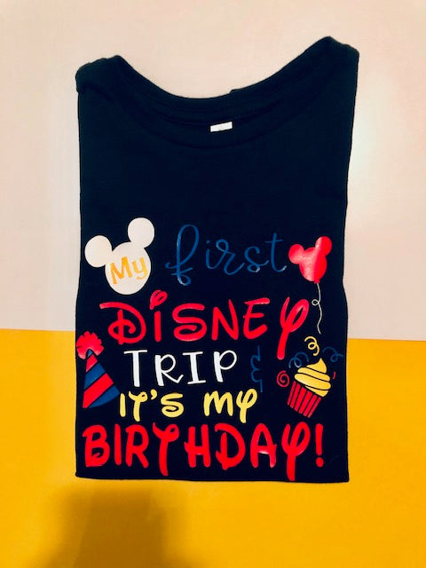 My First Trip to Disney GLITTER Shirt or Bodysuit infant, Toddler