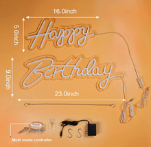 Load image into Gallery viewer, Happy Birthday Neon Sign RENTAL