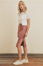 Load image into Gallery viewer, Raven Pencil Midi Skirt