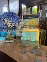 Load image into Gallery viewer, Delilah Gold Frame Card Box RENTAL