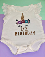 Load image into Gallery viewer, Unicorn 1/2 Birthday