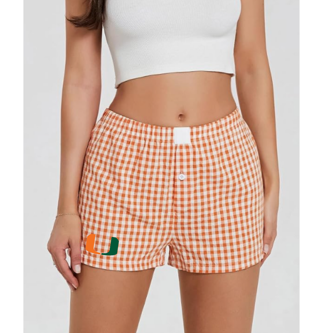 UM - Canes Gingham Shorts