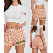 Load image into Gallery viewer, Miami Gingham Shorts
