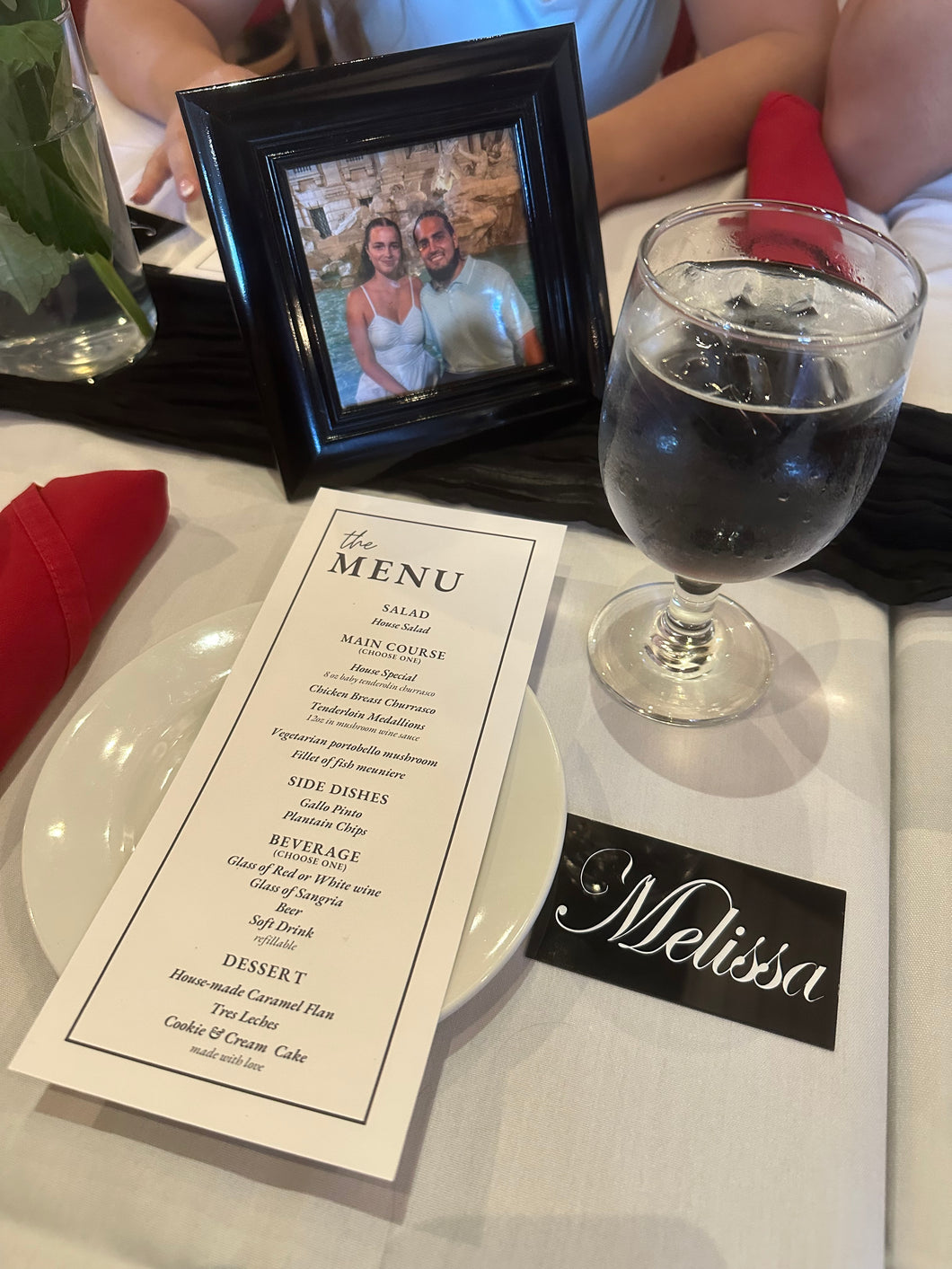 Modern Black & White Menu