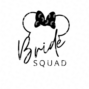 Minnie Bride Squad Svg