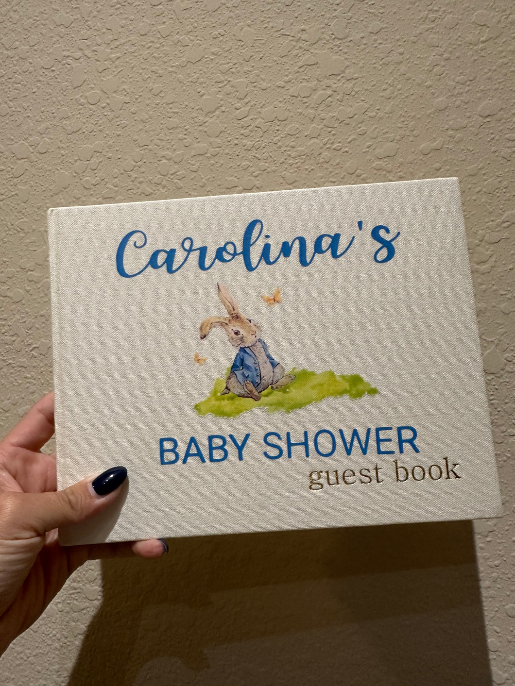 Peter Rabbit Linen Guest Book