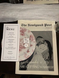 Modern Black & White Menu