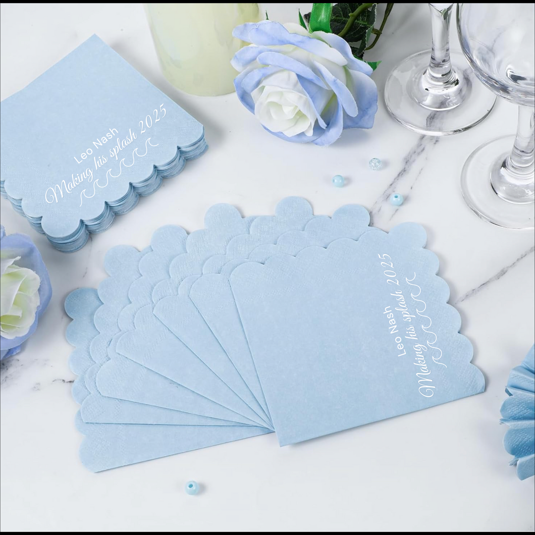 Making His Splash Baby Shower Cocktail Napkins