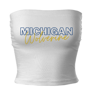 Michigan Wolverine Tube top