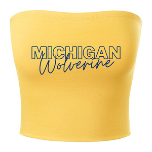 Michigan Wolverine Tube top