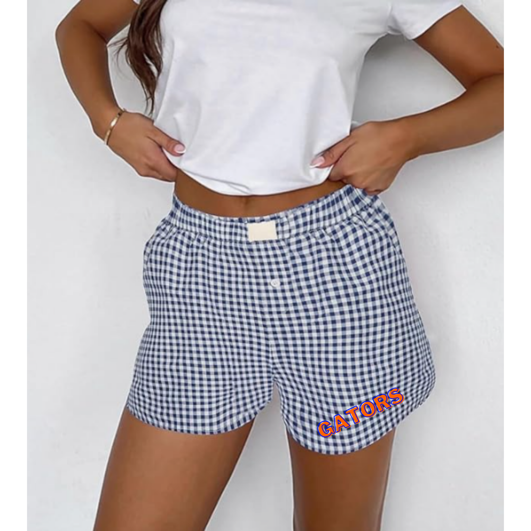 Gator Gingham Shorts