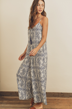 Load image into Gallery viewer, Paisley Scarf Relaxed Jumpsuit
