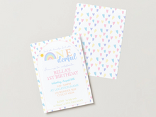 Load image into Gallery viewer, Heart Rainbow ONEwonderful Invitation
