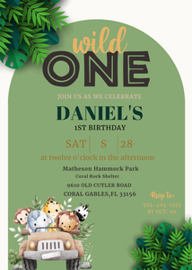 Wild One Invitation