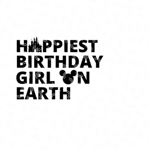 Happiest Birthday Girl on Earth Design