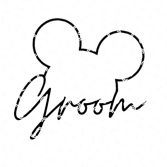 Mickey Groom Svg