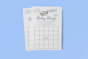 Landing Soon Baby Shower BINGO Game