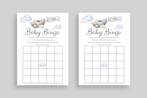 Landing Soon Baby Shower BINGO Game