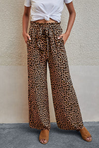 Leopard Wide Pants