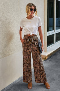 Leopard Wide Pants