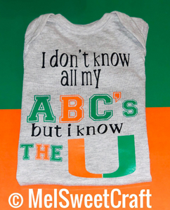 I dont know all my ABC's but i know the U