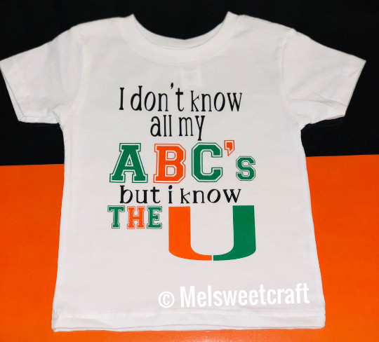 I dont know all my ABC's but i know the U