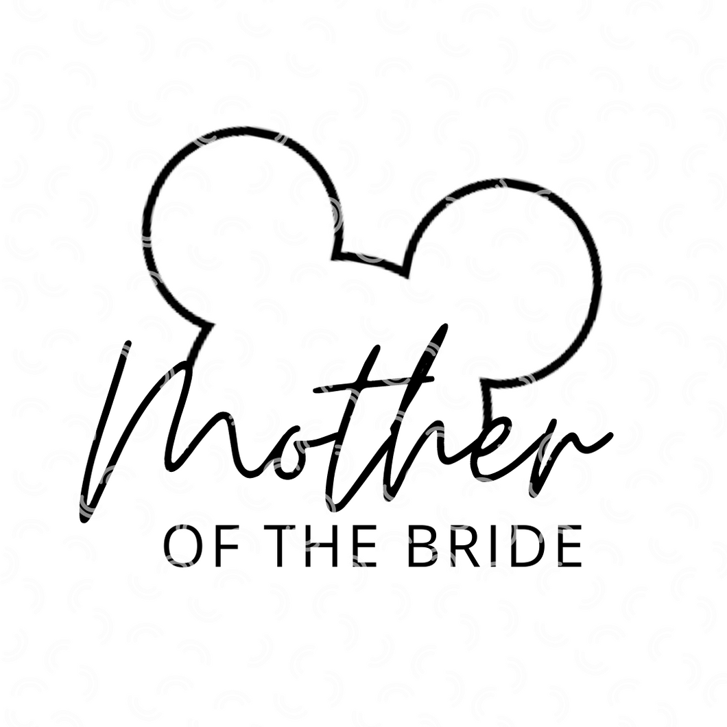 Mickey Mother of the Bride Svg