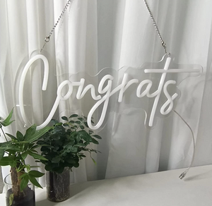 Congrats Neon Sign RENTAL