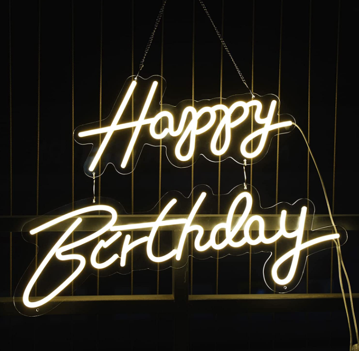 Happy Birthday Neon Sign RENTAL