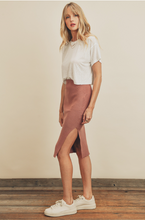 Load image into Gallery viewer, Raven Pencil Midi Skirt
