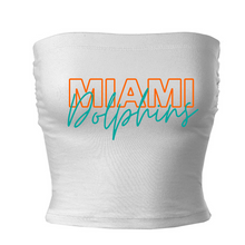 Load image into Gallery viewer, Miami Dolphins Tube Top
