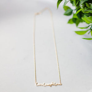 Live Laugh Love Necklace