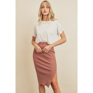 Raven Pencil Midi Skirt