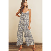 Load image into Gallery viewer, Paisley Scarf Relaxed Jumpsuit
