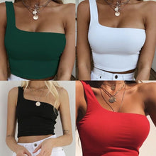 Load image into Gallery viewer, Blair One shoulder Crop Top
