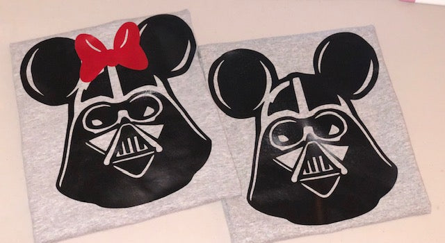 Minnie & Mickey Darth Vadar